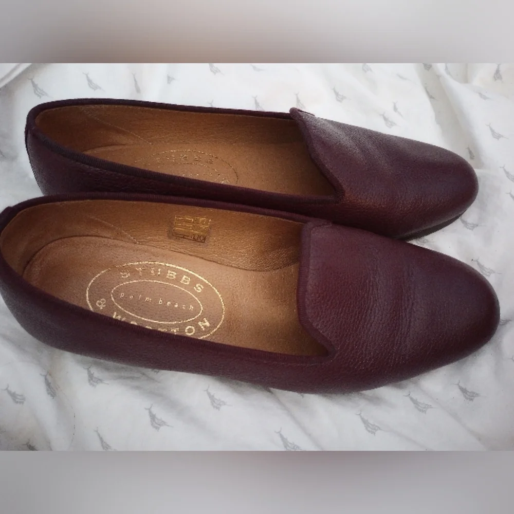 Stubbs and Wootton Rare Leather loafers. 9 Excellent condition